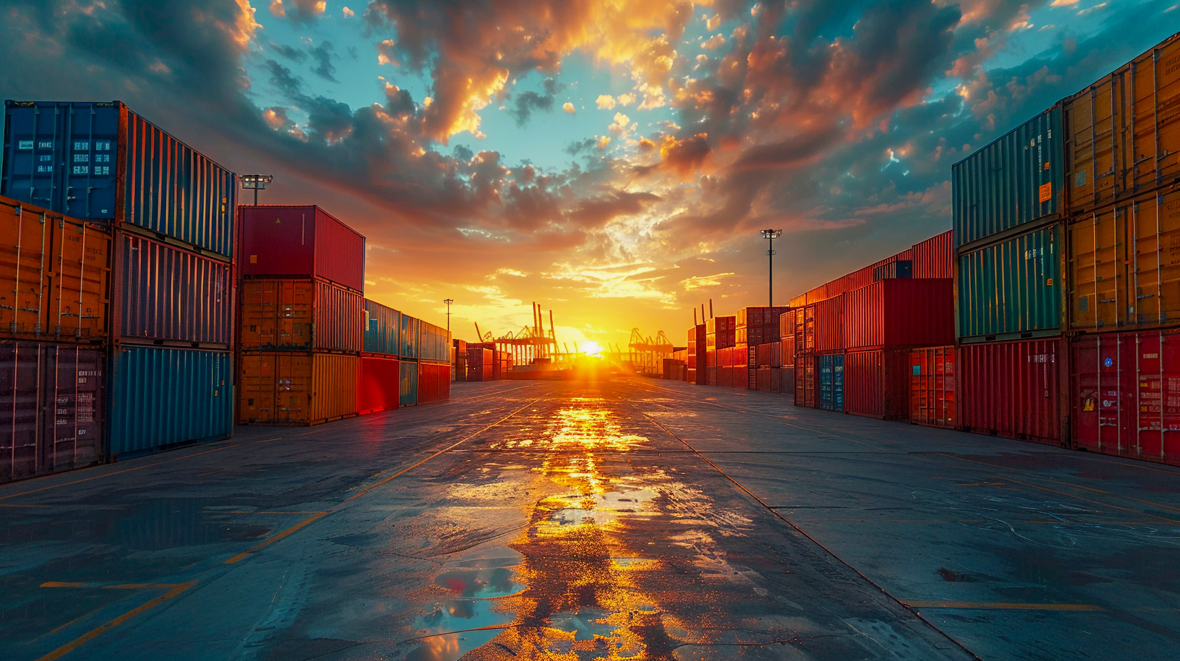 Image of a port yard