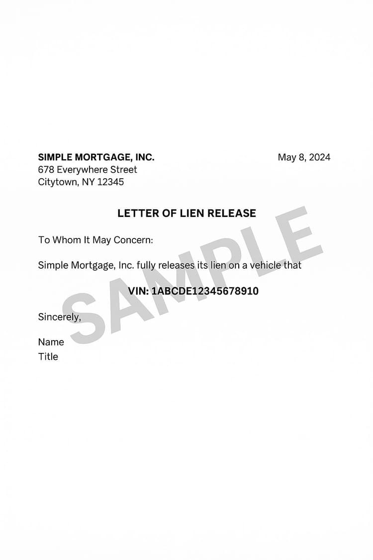 Lien Letters for Vehicle Imports into the U.S. – What You Must Know as a Logistics or Customs Professional